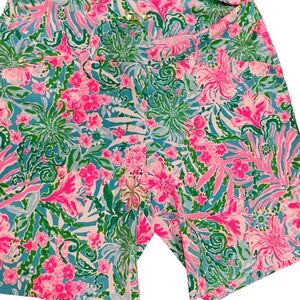 Lilly Pulitzer Pink and Green Bermuda Shorts